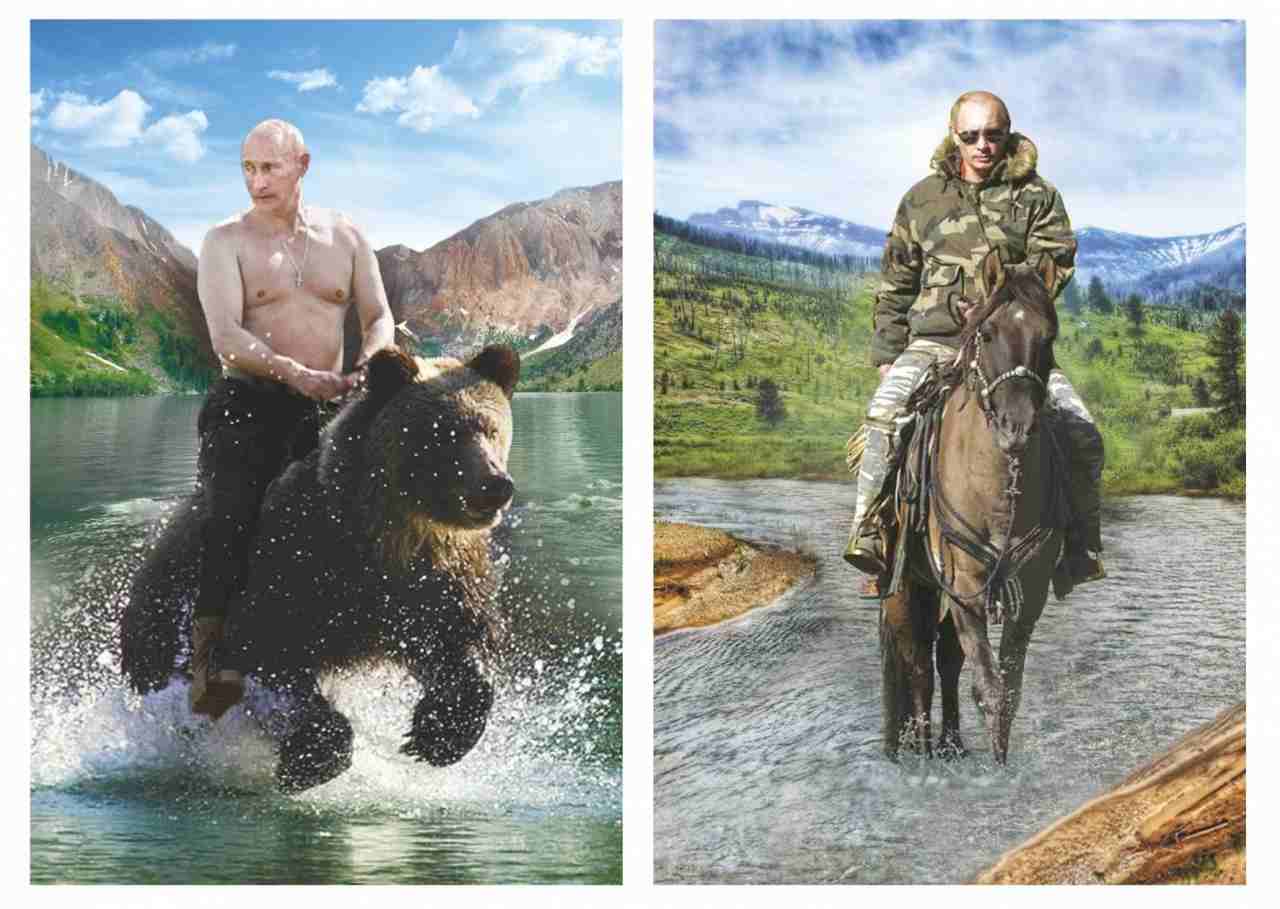 Магнит стерео-варио "Путин на лошади"