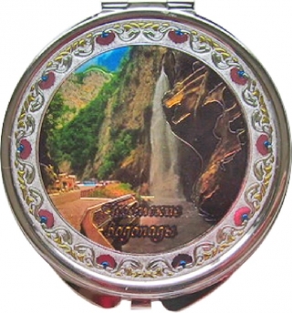 купить Зеркало "Чегемские водопады" с фольгированной вставкой
