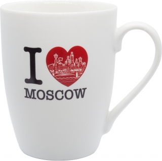 купить Кружка матовая "Я люблю Москву"