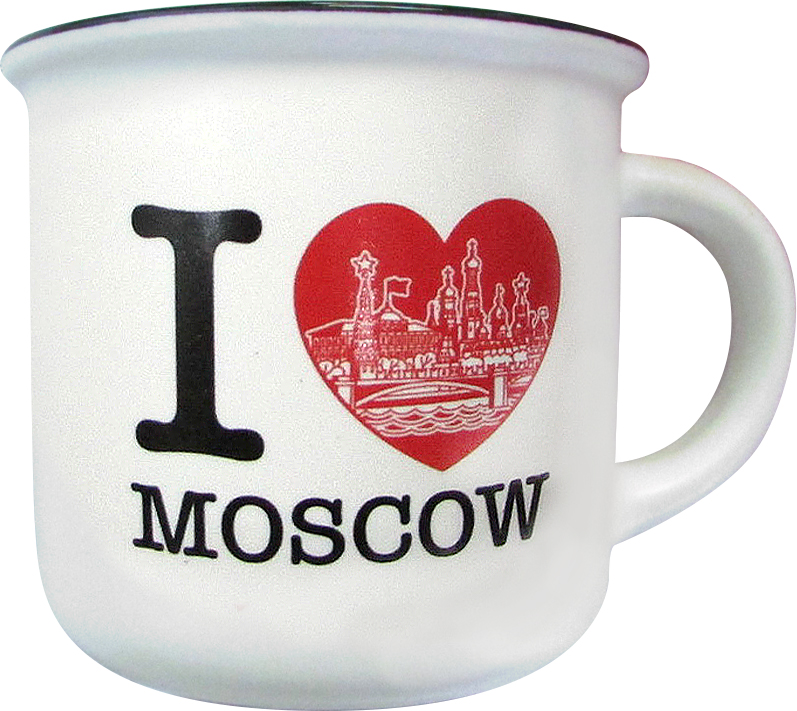 Кружка матовая "Я люблю Москву"