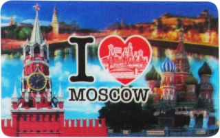 купить Магнит 3D, "Спасская башня. Москва"