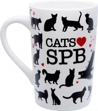 купить Кружка матовая "Cats love SPB"