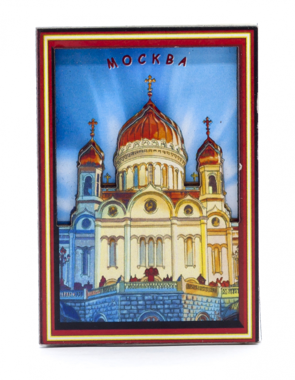 Магнит-коробок спичек "Москва. Христа Спасителя"