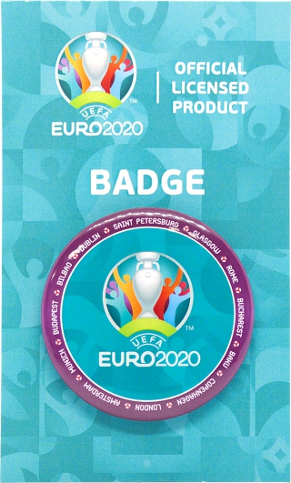 купить Значок круглый металлический "Эмблема UEFA"