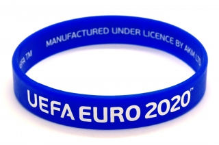 купить Браслет силиконовый UEFA EURO2020, цвет синий