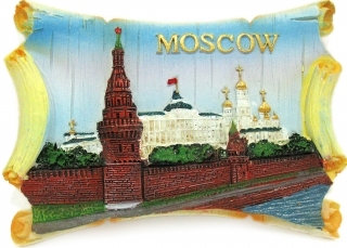 купить Магнит рельефный "Москва", 7,5х5 см