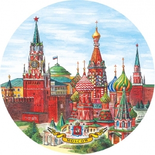 купить Тарелка "Москва" с подставкой, диаметр 10 см